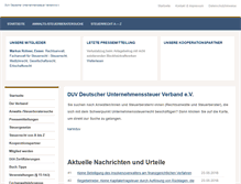 Tablet Screenshot of duv-verband.de